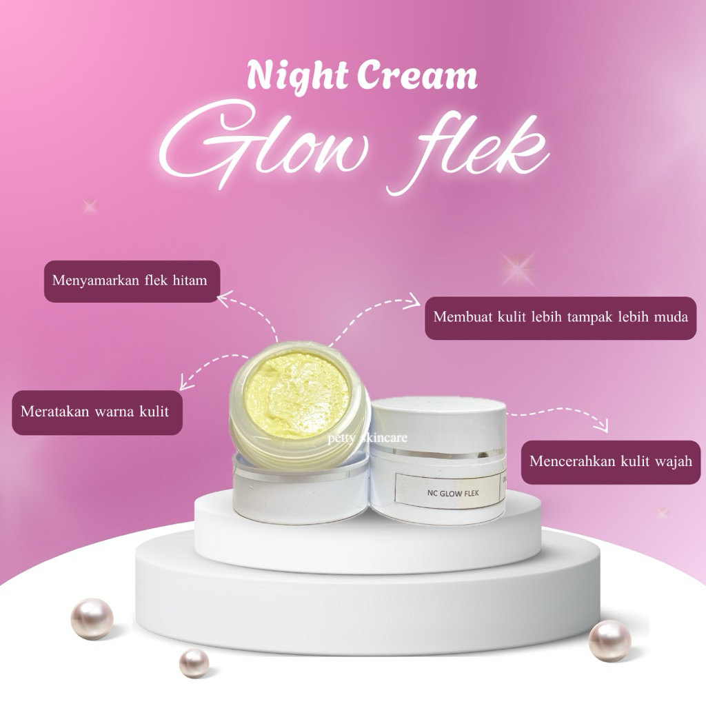 NC Glow Flek night cream krim malam