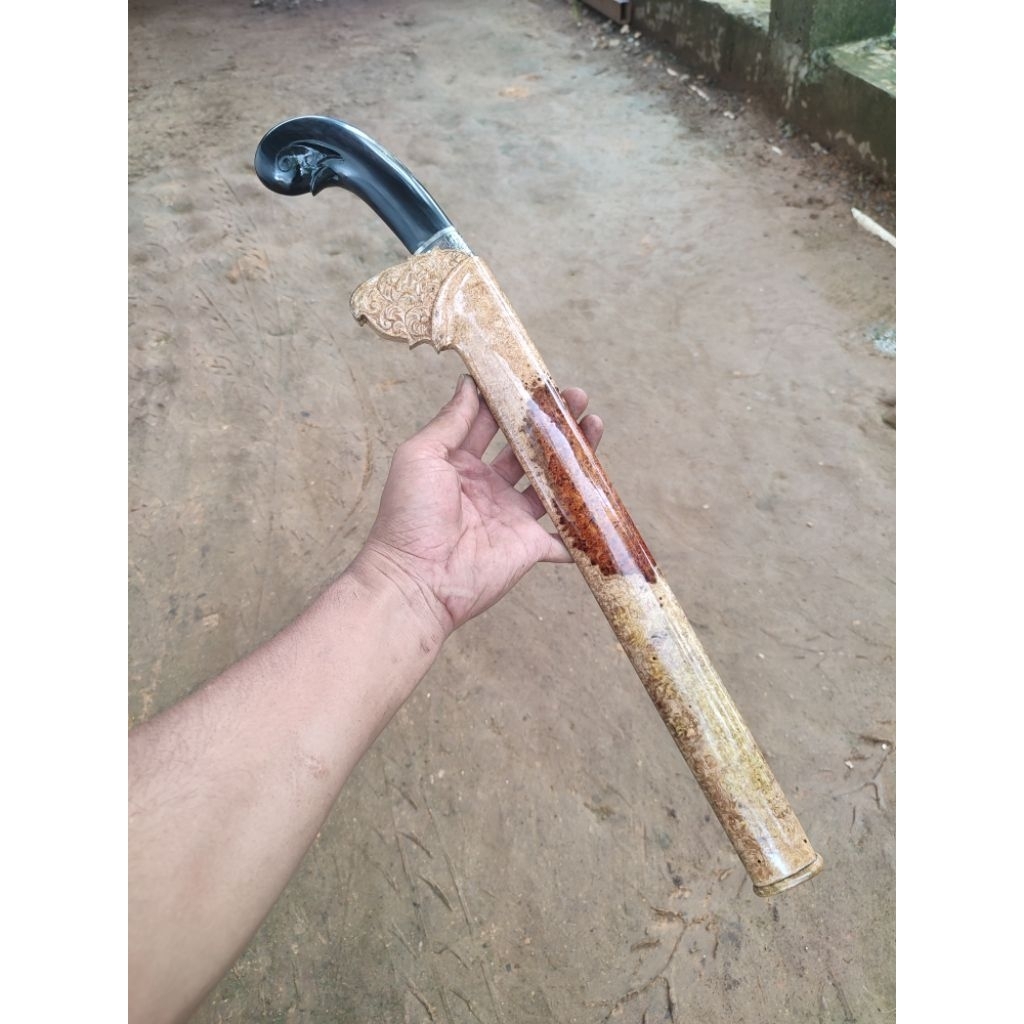 pisau D2 gagang tanduk