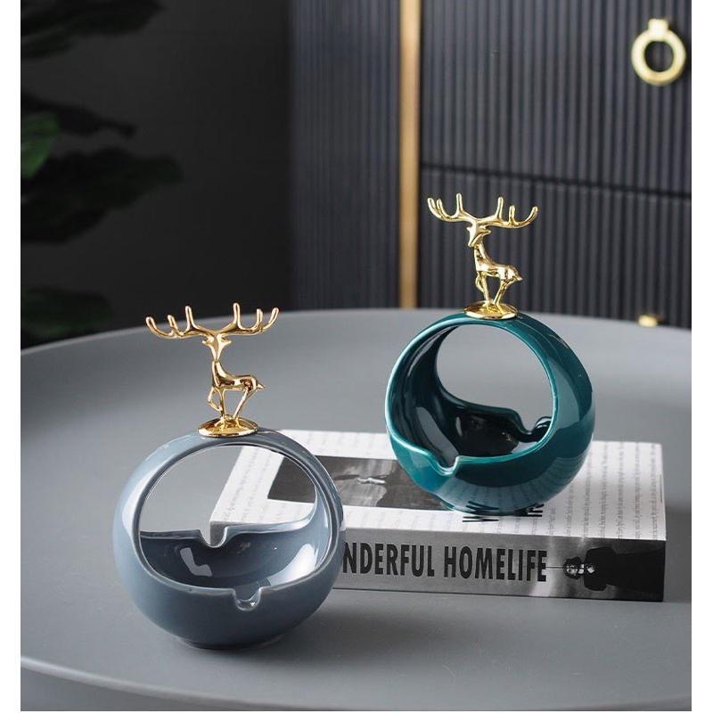 Luxurious Deer Ashtray Keramik Decor Ashtray
