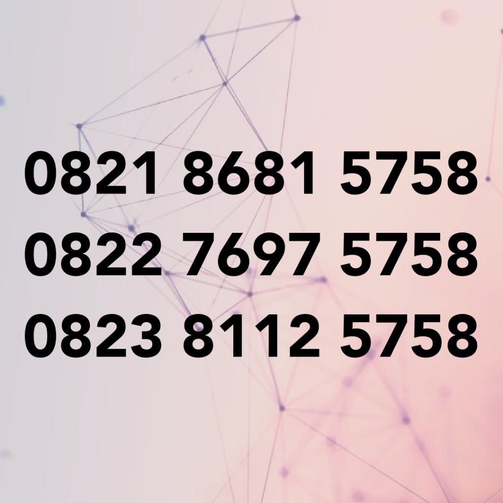 NO CANTIK TELKOMSEL SERI MAJU MAPAN 5758 PLUS BONUS KUOTA 3GB