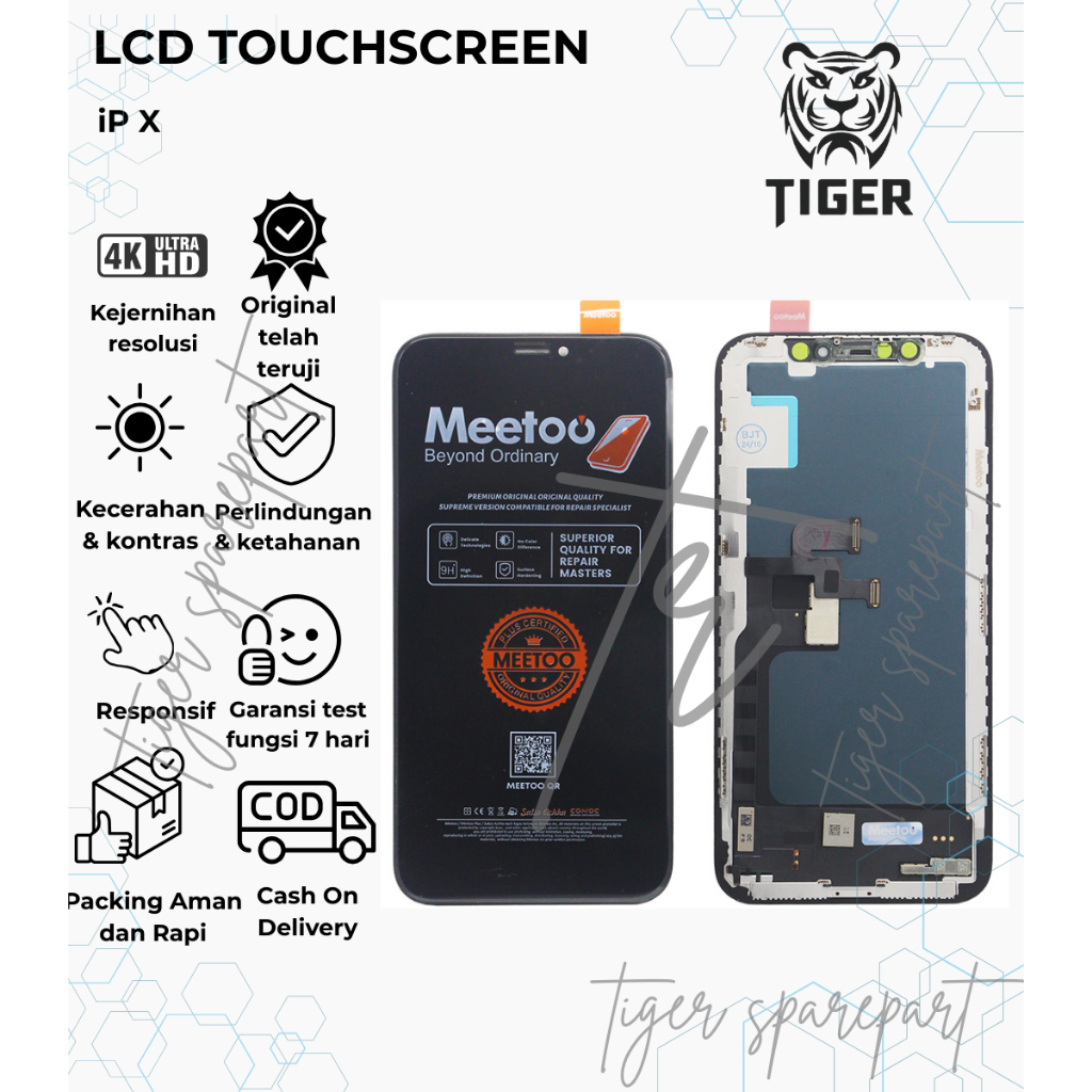 LCD IPHONE X - LCD TOUCHSCREEN IPHONE X FULLSET