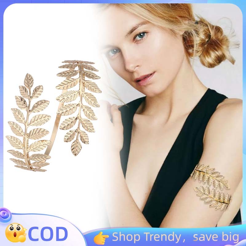 Gelang Daun Emas Gelang Motif Daun Emas Asli Gelang Emas Model Daun Gelang Lengan Atas Wanita
