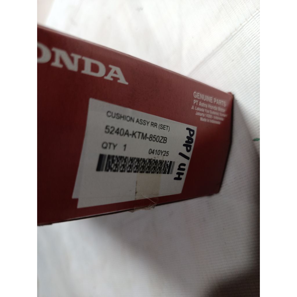 shock belakang / sok belakang SUPRA X 125 / SUPRA X125 HONDA 52400-KTM-850ZB (HARGA PER SET / 2PCS)