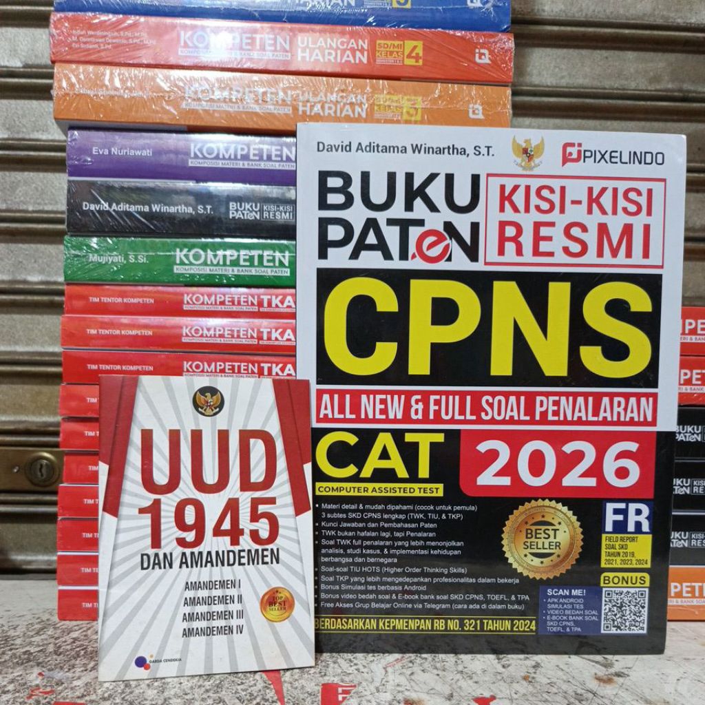 Buku Paten CPNS 2026 - Buku paten Kisi Kisi Resmi CPNS all New Dan Full Penalaran CAT 2026 Free UUD