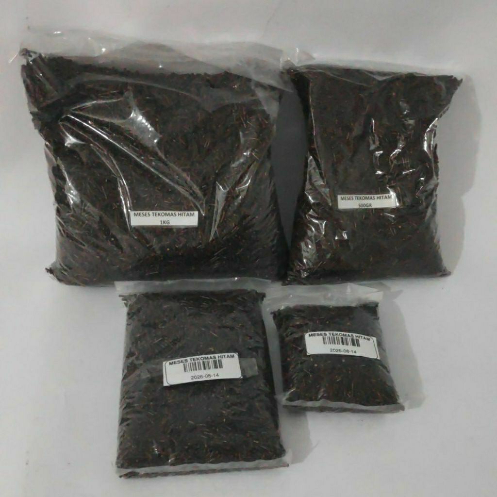 Meses Tekomas Hitam 100gr, 250gr, 500gr