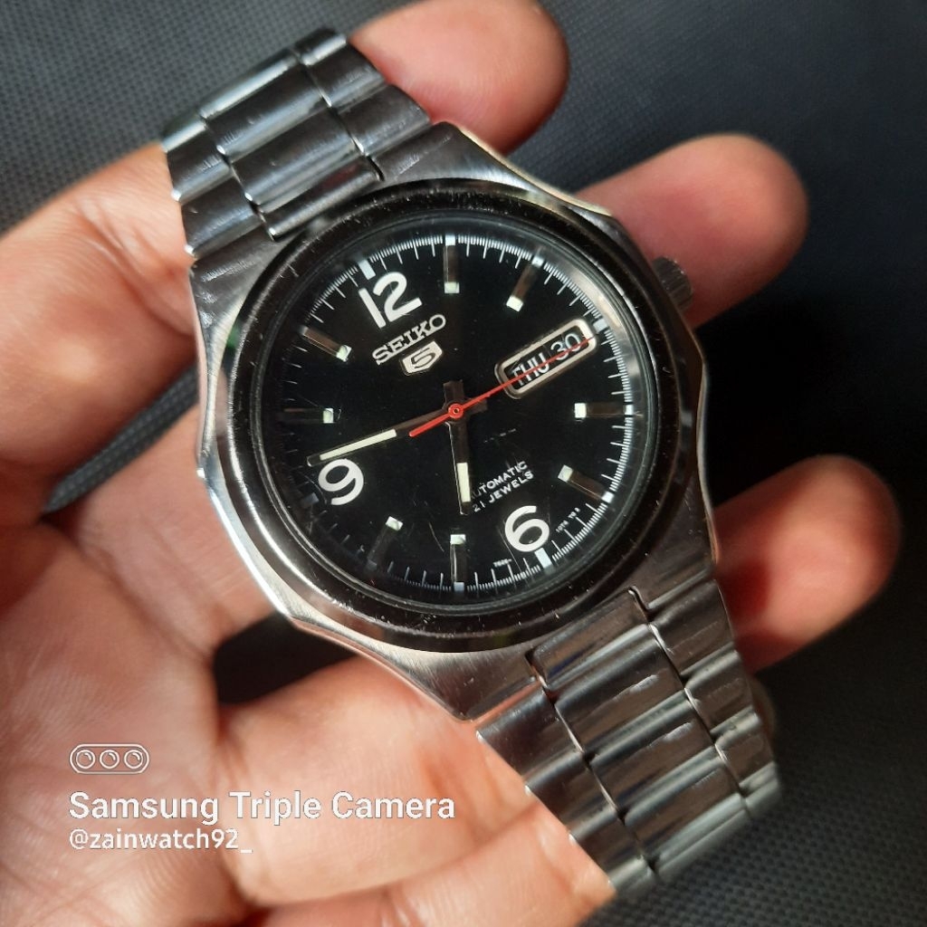 Seiko 5 Seikonaut Nautilus Military Black SNKK59K1 Automatic ORIGINAL