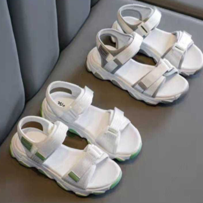 LOWLY KIDS - Sandal Gunung Anak Perempuan Hak Tinggi 5 cm Model Double Velcro Sandal Lebaran Anak AP