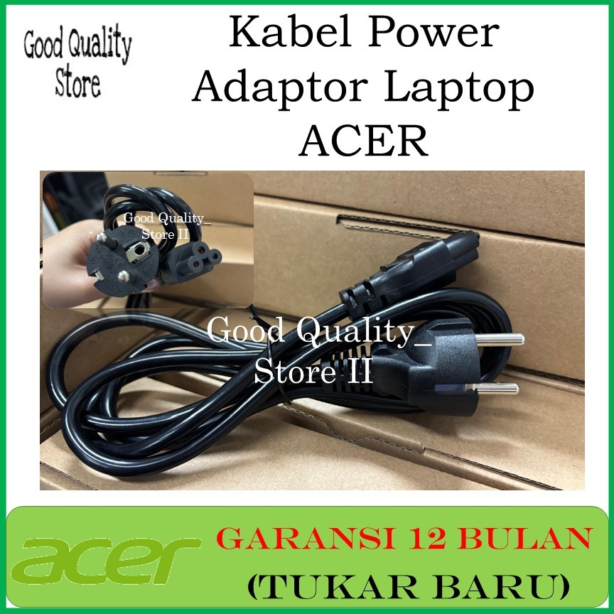 Kabel power adaptor 3 lubang laptop Acer Swift 3 Swift 5 Swift X Ori