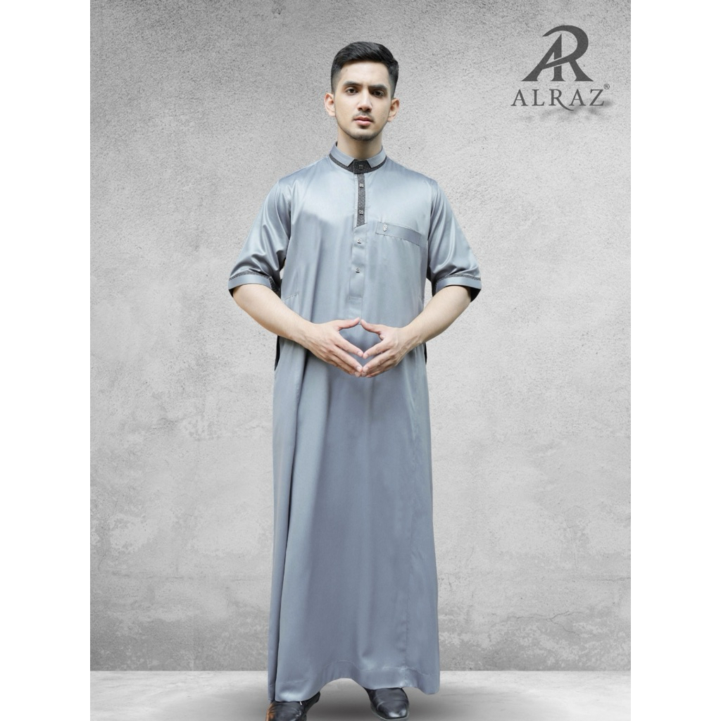 ALRAZ Thobe Korea Lengan Pendek Husein 065