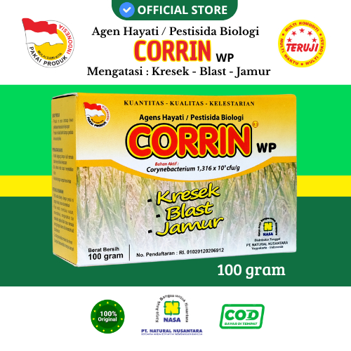 CORRIN PESTISIDA ORGANIK KHUSUS HAMA PADI & SAYURAN / PESTISIDA ORIZA UNTUK PADI