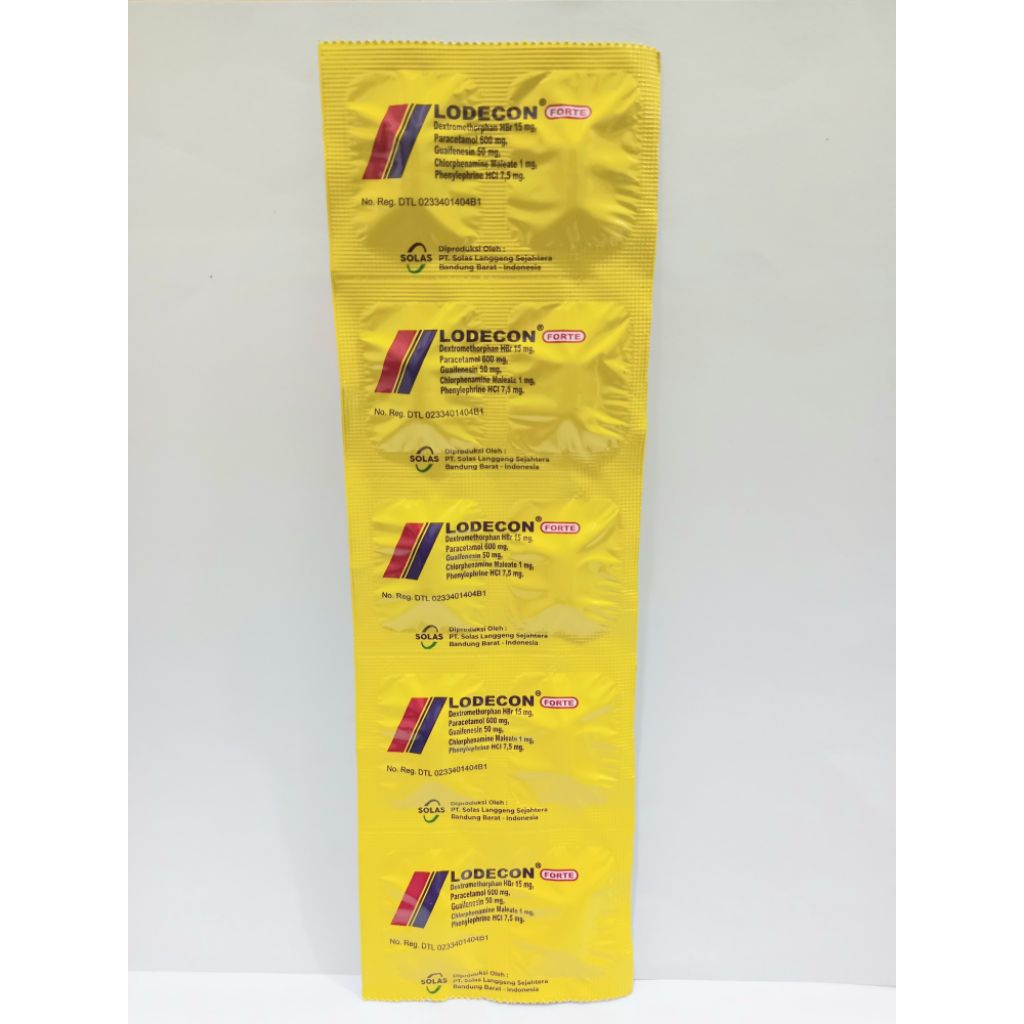 Lodecon Forte | Obat Flu dan Batuk