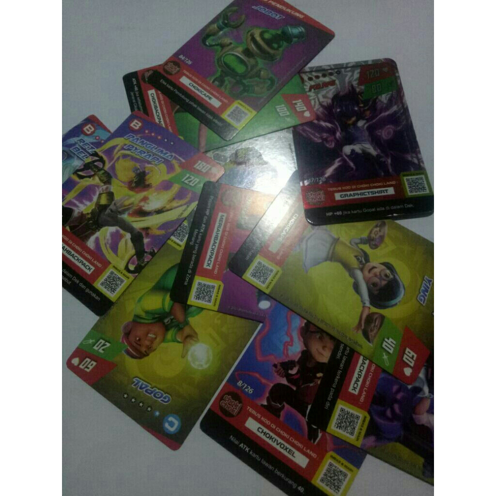 kartu choki choki boboiboy