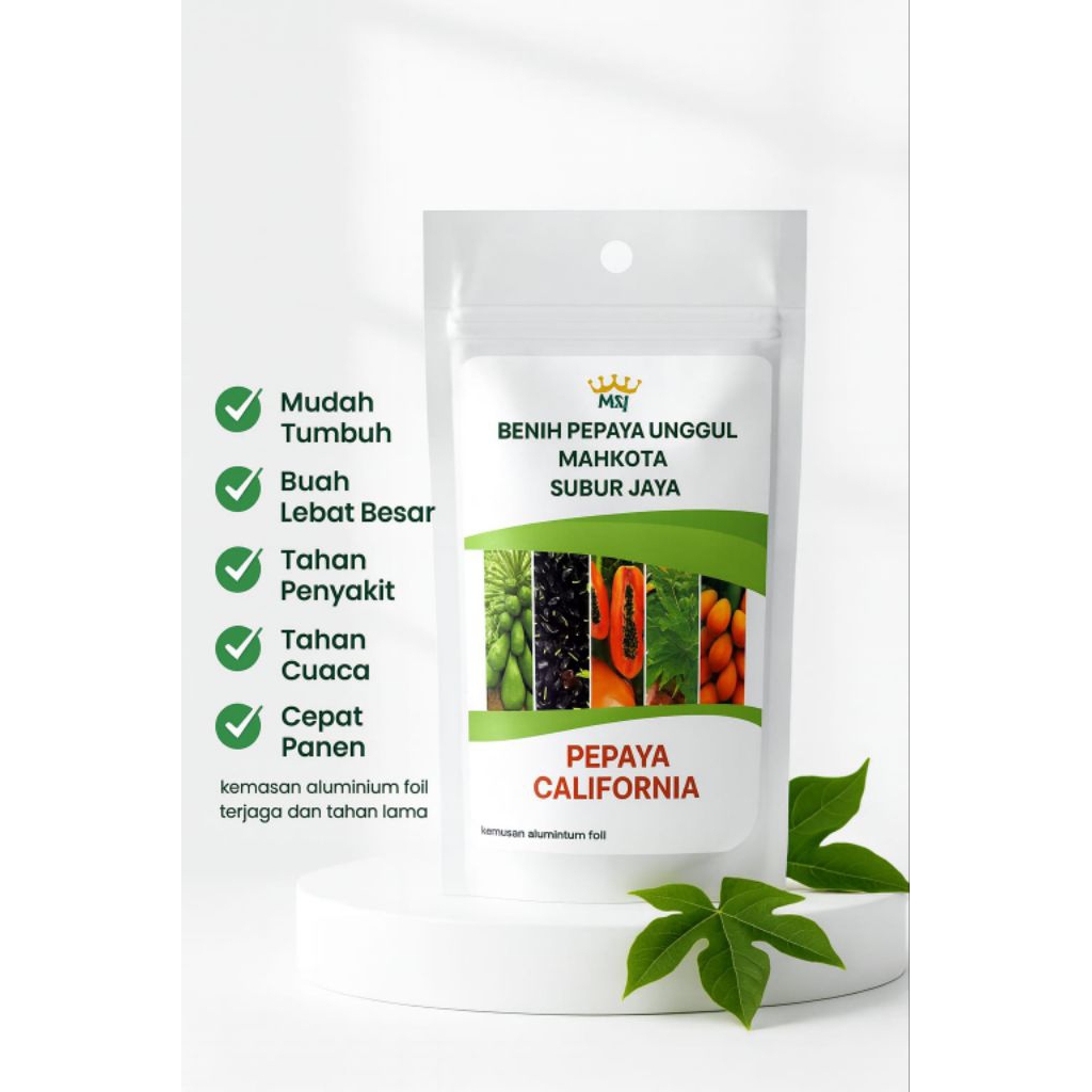 BENIH PEPAYA CALIFORNIA IPB-9 berkualitas premium asli/1gram isi 25 butir