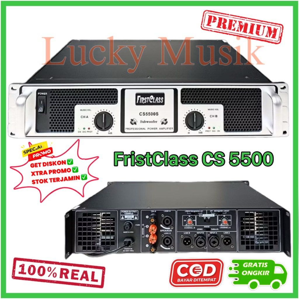 power firstclass cs5500s original 2 channel cs 5500 first class