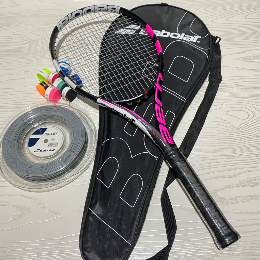 RAKET TENIS BABOLAT PURE AERO PRO DRIVE GREY FULLSET SIAP SMASH PREMIUM QUALITY