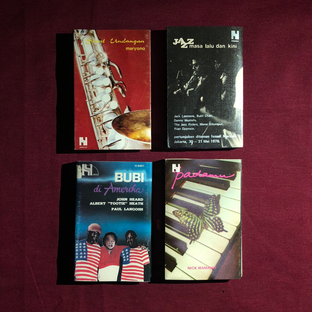 Kaset Hidayat Records • Maryono, Jack Lesmana, Bubi Chen & Nick Mamahit (sepaket)