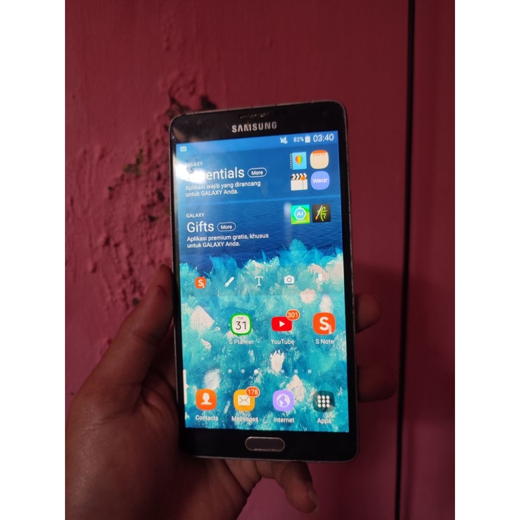 Samsung Note 4 minus cek deskripsi