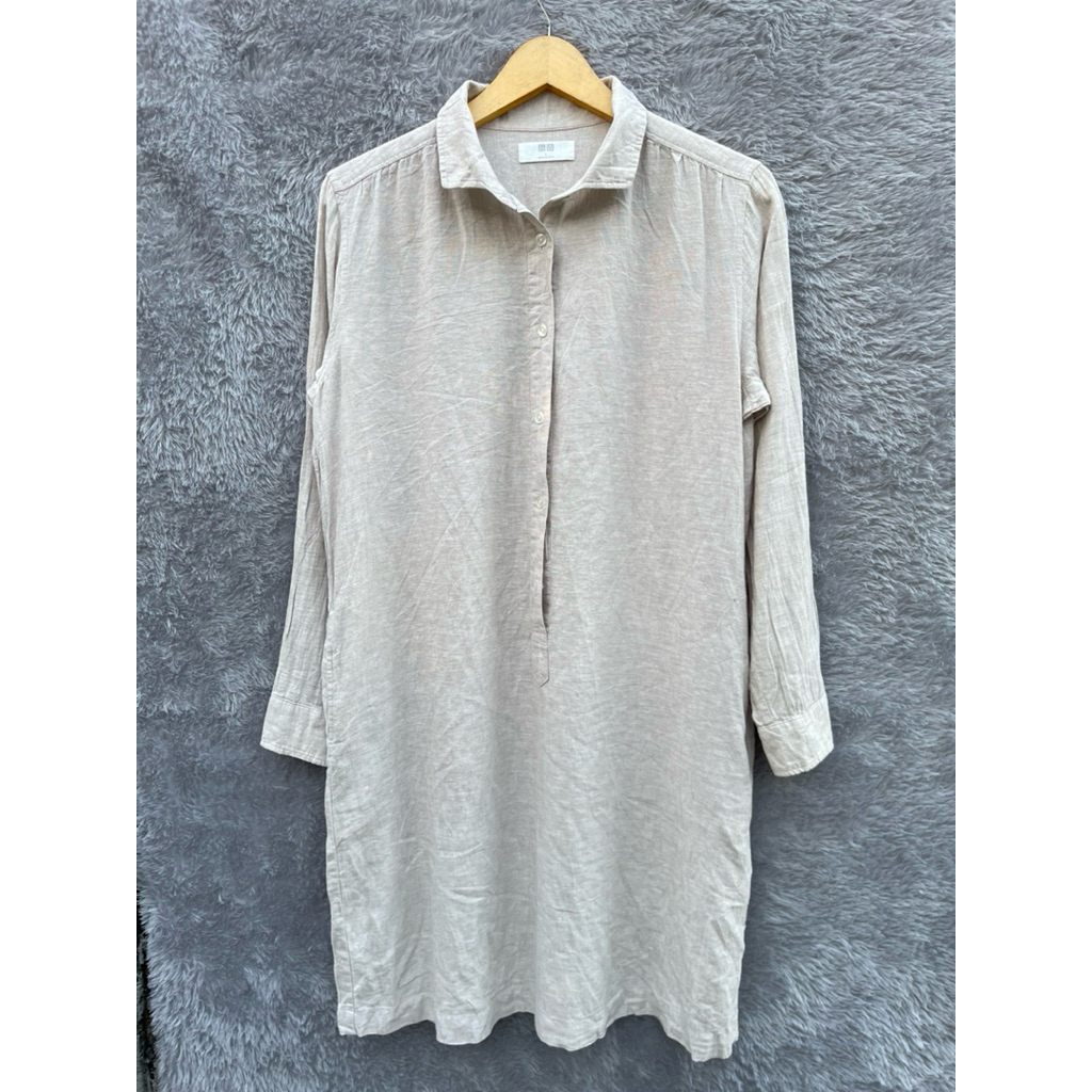 uniqlo kemeja tunik original second preloved