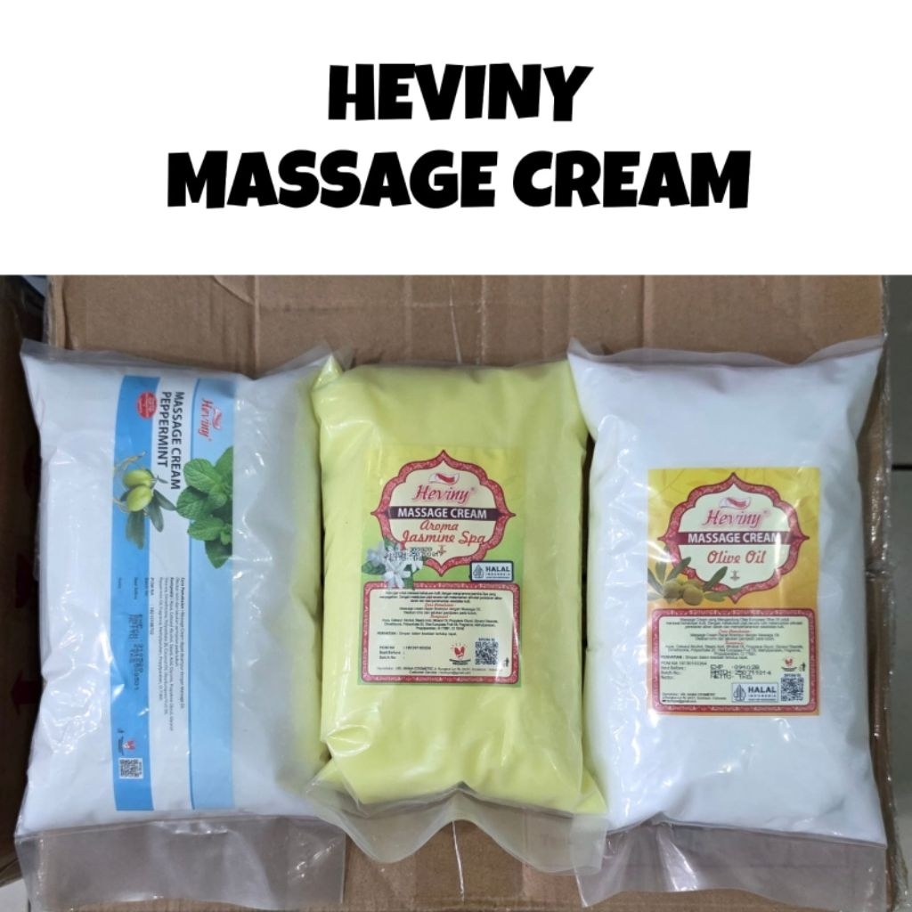 HEVINY Massage Cream 1kg | Krim Pijat