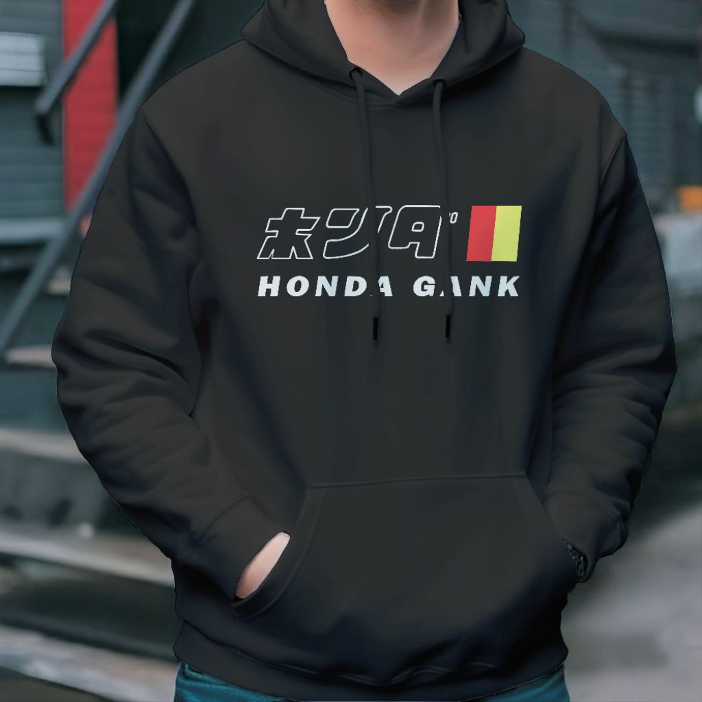 Jaket Hoodie Honda Gang Racing Motor Otomotif Fleece Catton Size S-5XL