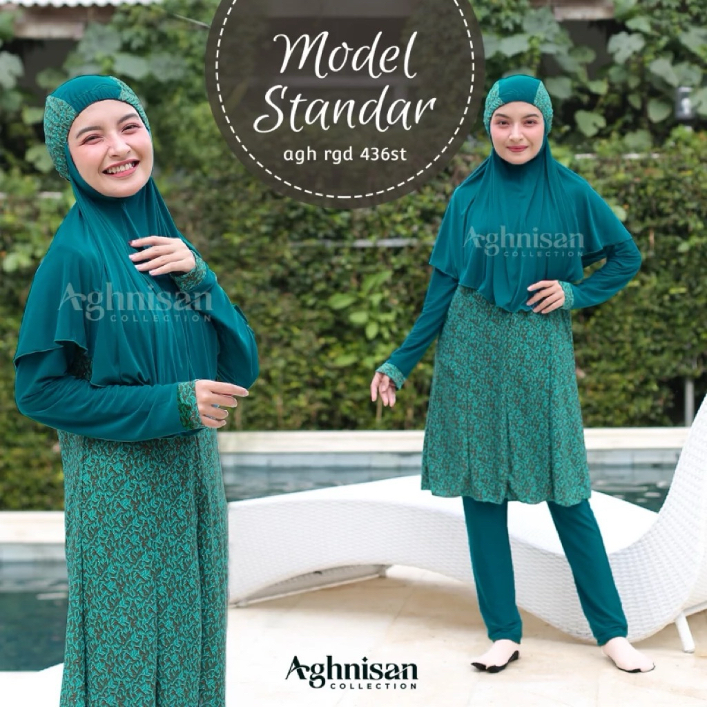 Aghnisan Collection - Baju Renang ST - Baju Renang Dewasa Muslimah Standar Baju Renang Wanita Syar’i