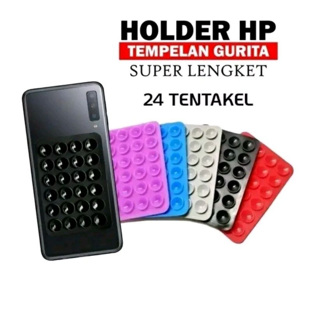 Tempelan Hp gurita Suction Holder handphone motor Hp gurita