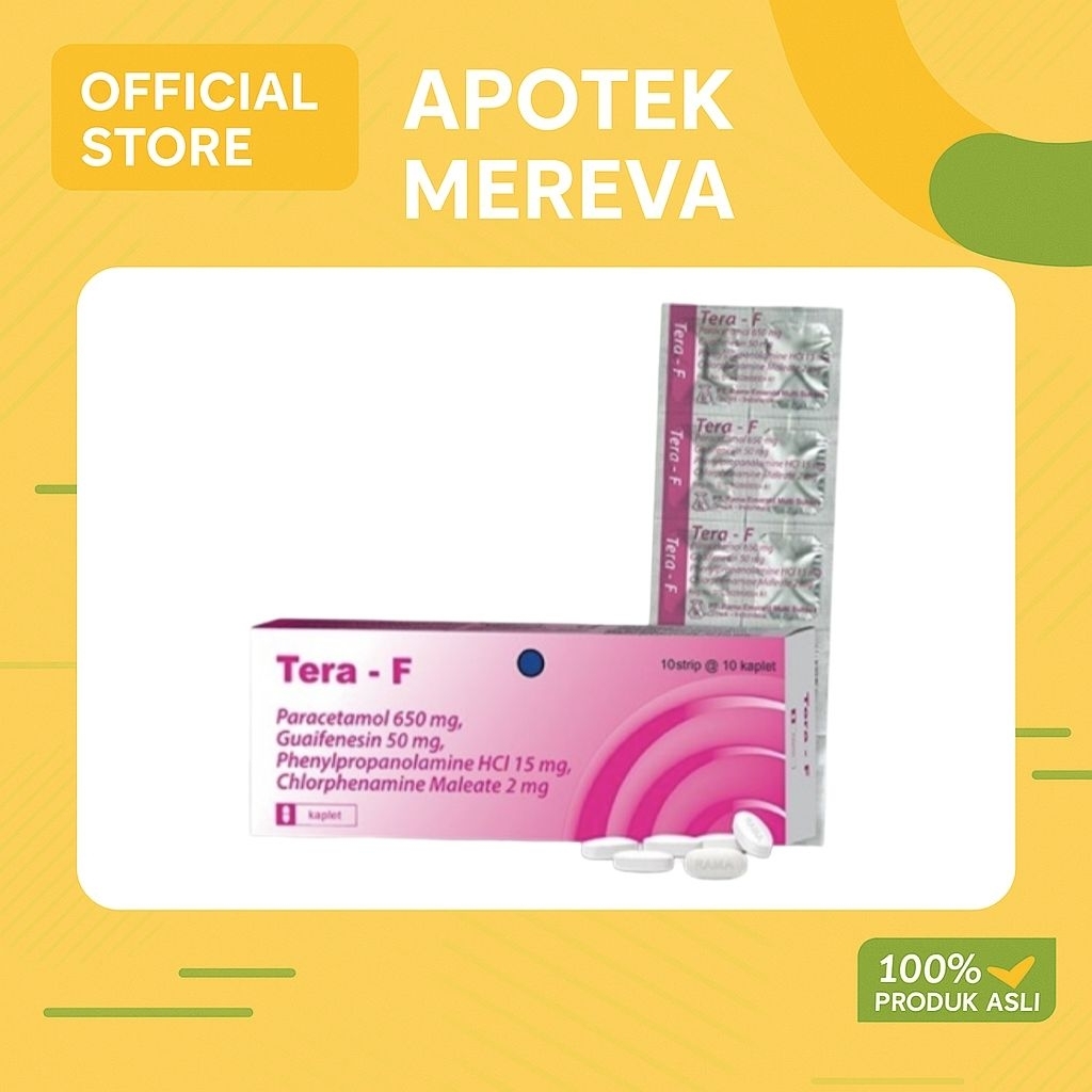 TERA F / TERA-F flu batuk demam @ 1 strip