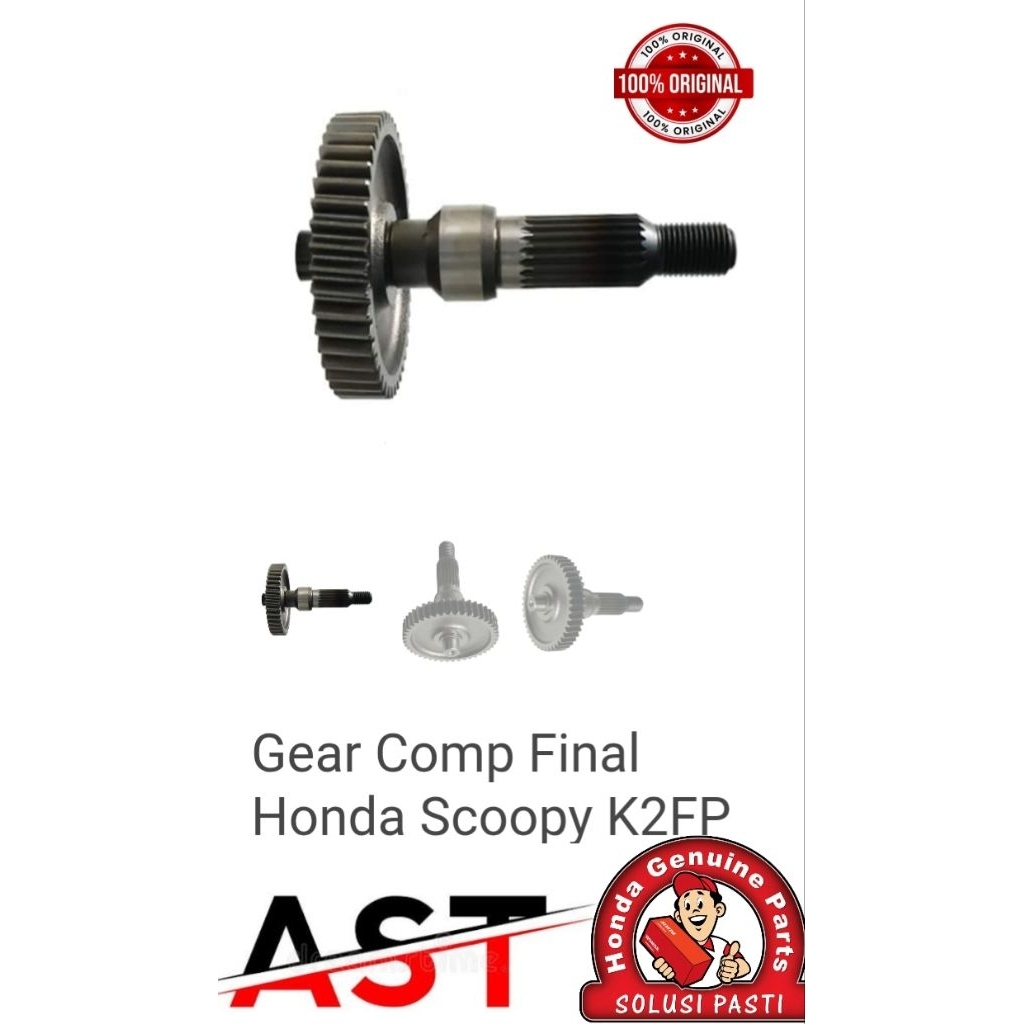 as roda belakang Genio,beat LED, Scoopy k2F 23430k0jn00/23430k1An80 original garansi AHM