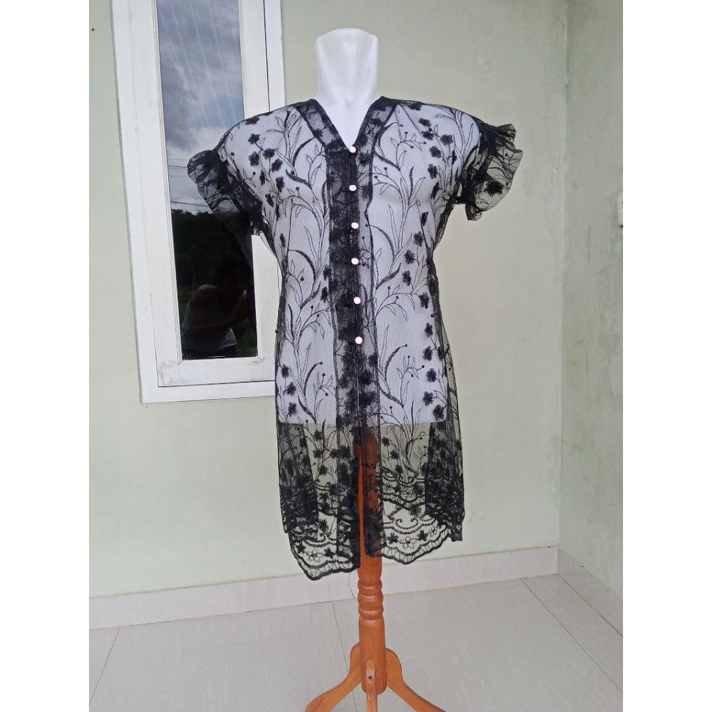 BESTPROMO outer brukat wanita bahan tile outer kondangan
