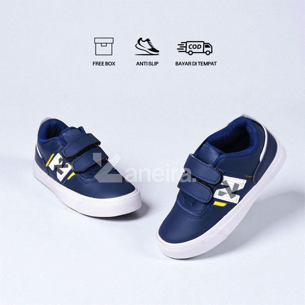 Sepatu sneakers anak laki laki perempuan sekolah sd import 1-9 tahun