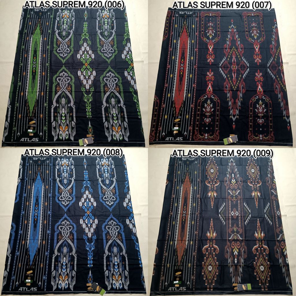 Sarung Atlas Super Premium 920 ORIGINAL, Sarung Atlas Super Premium Motif BHS GOLD