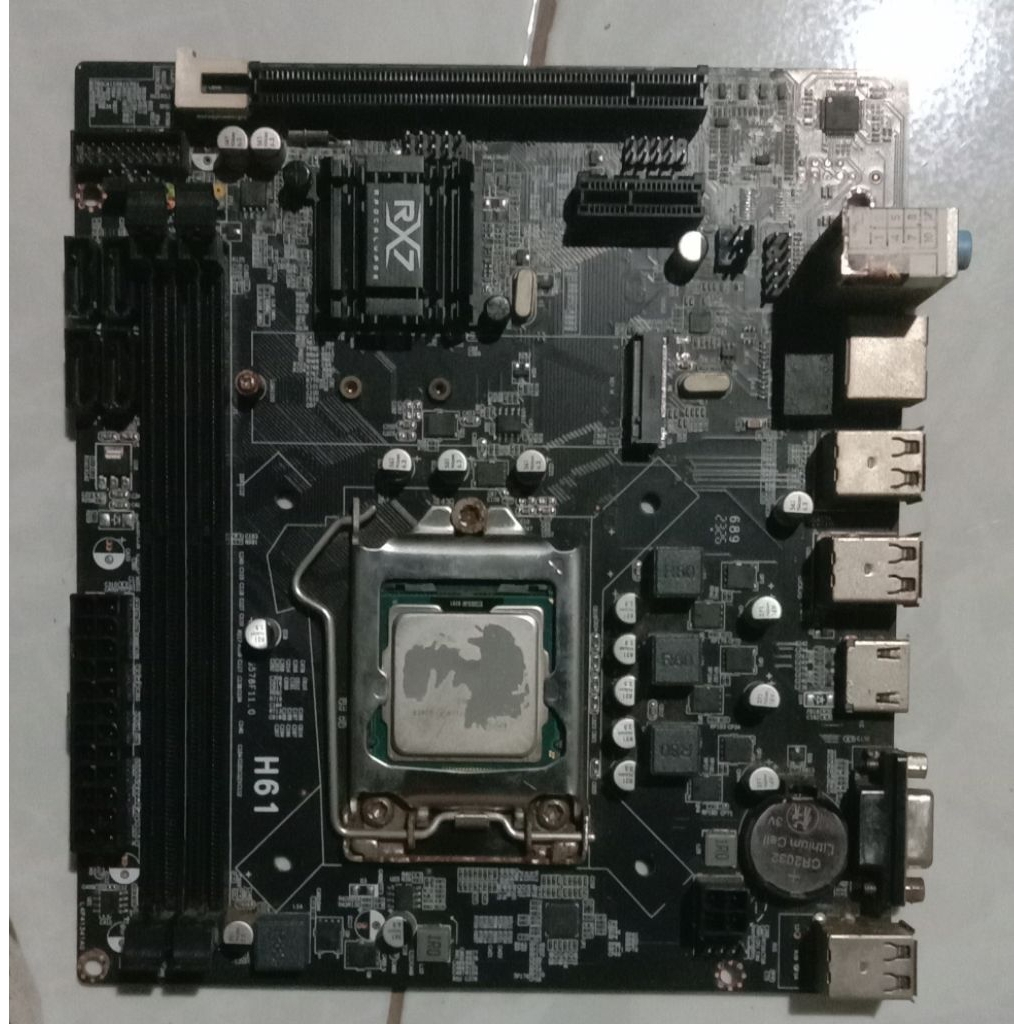 mobo H61 RX7 Mati total belum pernah service+prosesor G2010