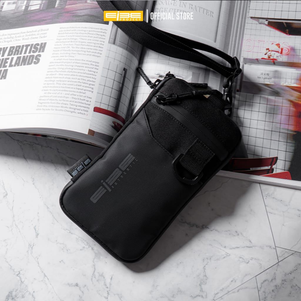 EIBE - VALKA Hangging Wallet Tas Dompet HP Gantung Leher Dompet hp dan uang Anti Air Pria Wanita