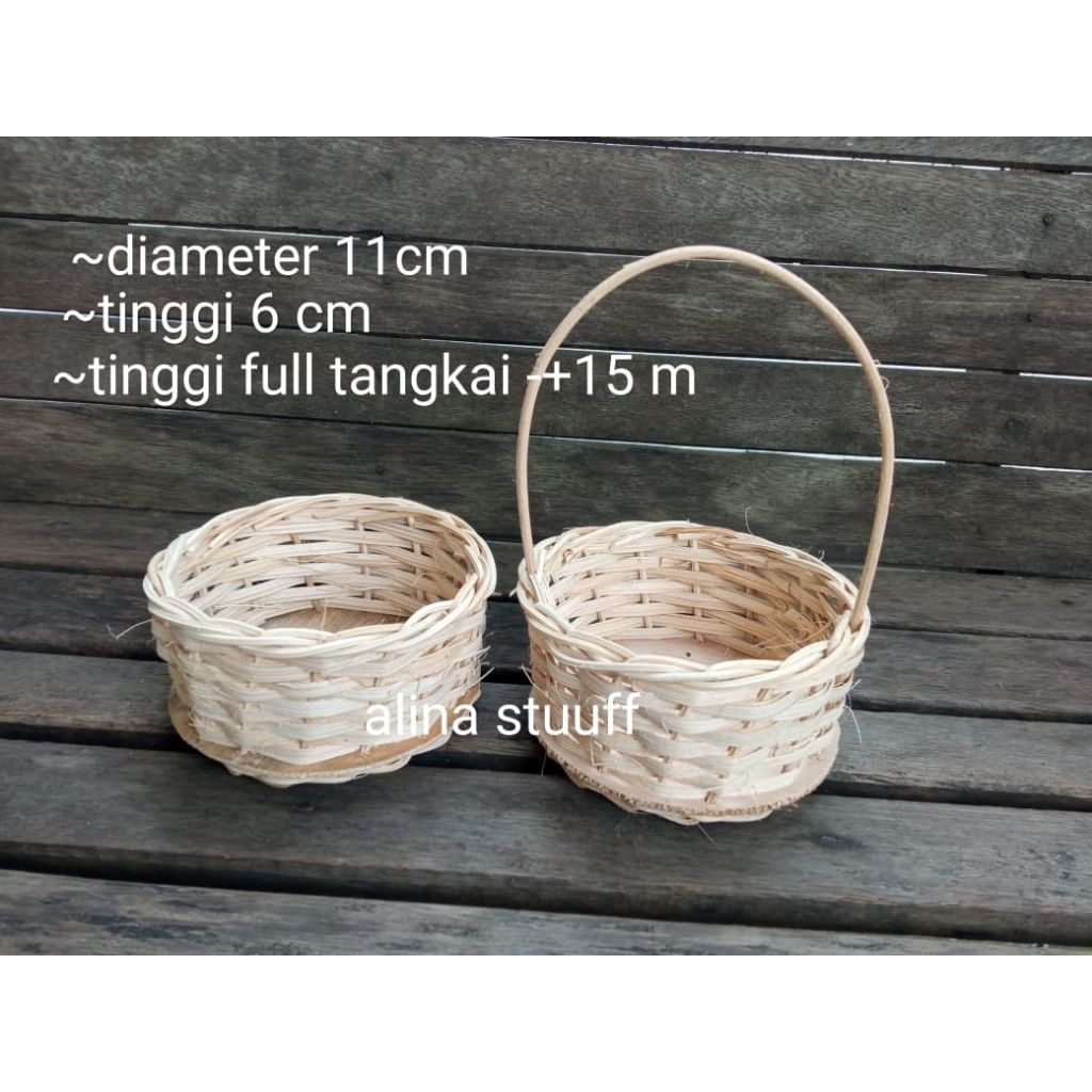 keranjang diameter 11cm unik mini wadah Snack jajan ultah dll