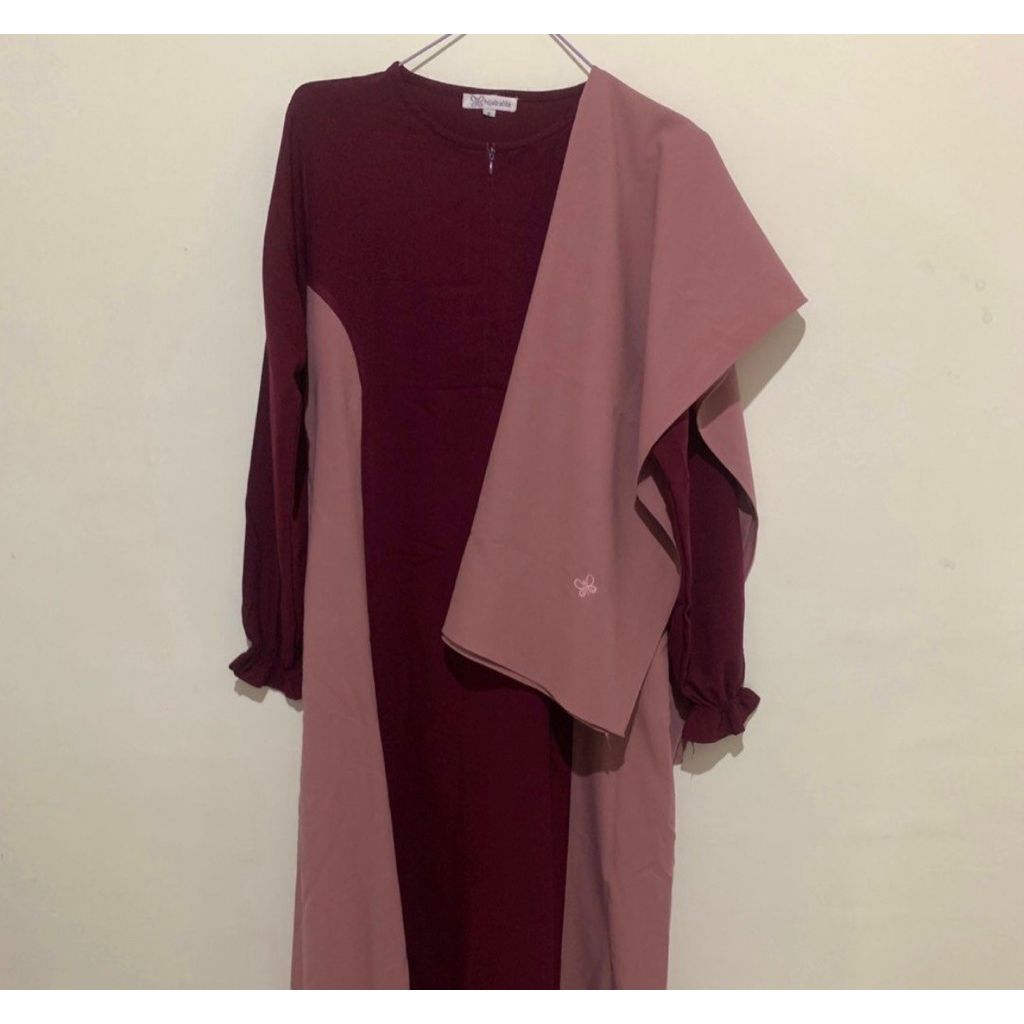 Set Gamis Khimar Hijab Alila