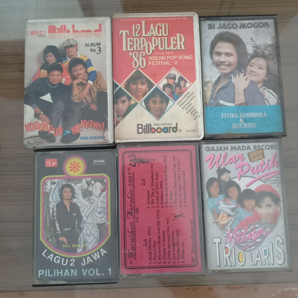 Kaset Pita Koleksi Lagu Indonesia / Cassette Tape Pilihan Lagu Indonesia / Lagu Lagu Indonesia Lawas