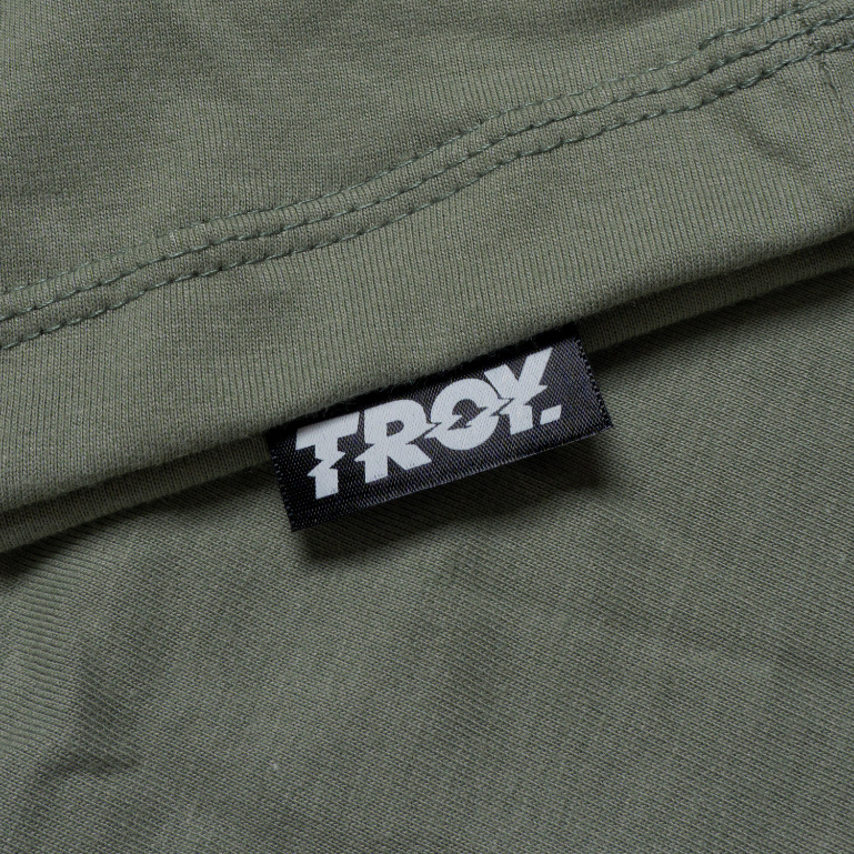 Troy Company Boxy Pocket Oversize Tshirt Sage Green Basic - Kaos Boxy Pocket Oversize Polos Hijau Sage BKD 2613