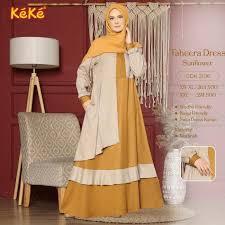 Gamis dewasa Keke Gdk 2106 warna S.Flower,TOSKA,PURPLE Madinah Premium