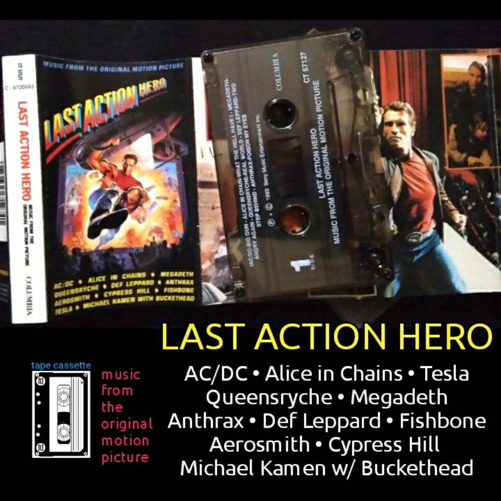 kaset tape pita jadul LAST ACTION HERO, AC/DC, ALICE IN CHAINS, DLL