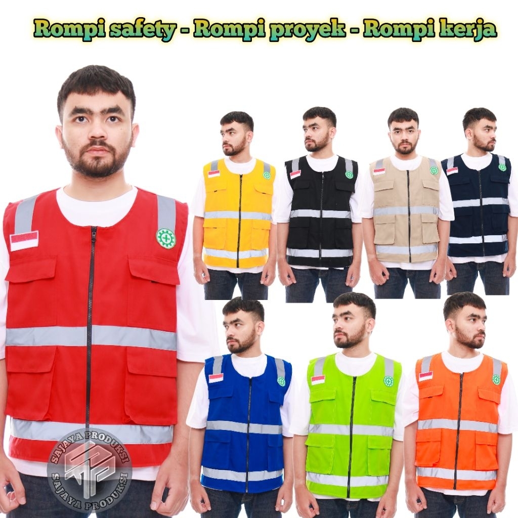 Rompi kerja lapangan safety k3 rompi safety k3 VEST SAFETY K3