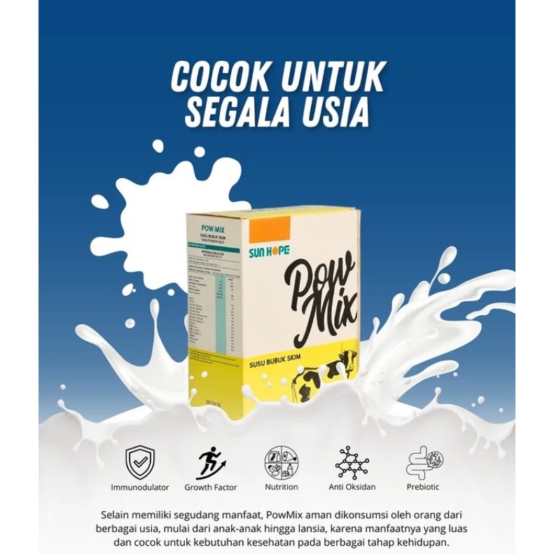 Susu Kolostrum Anak & Dewasa – POW MIX Sun Hope Imun Booster