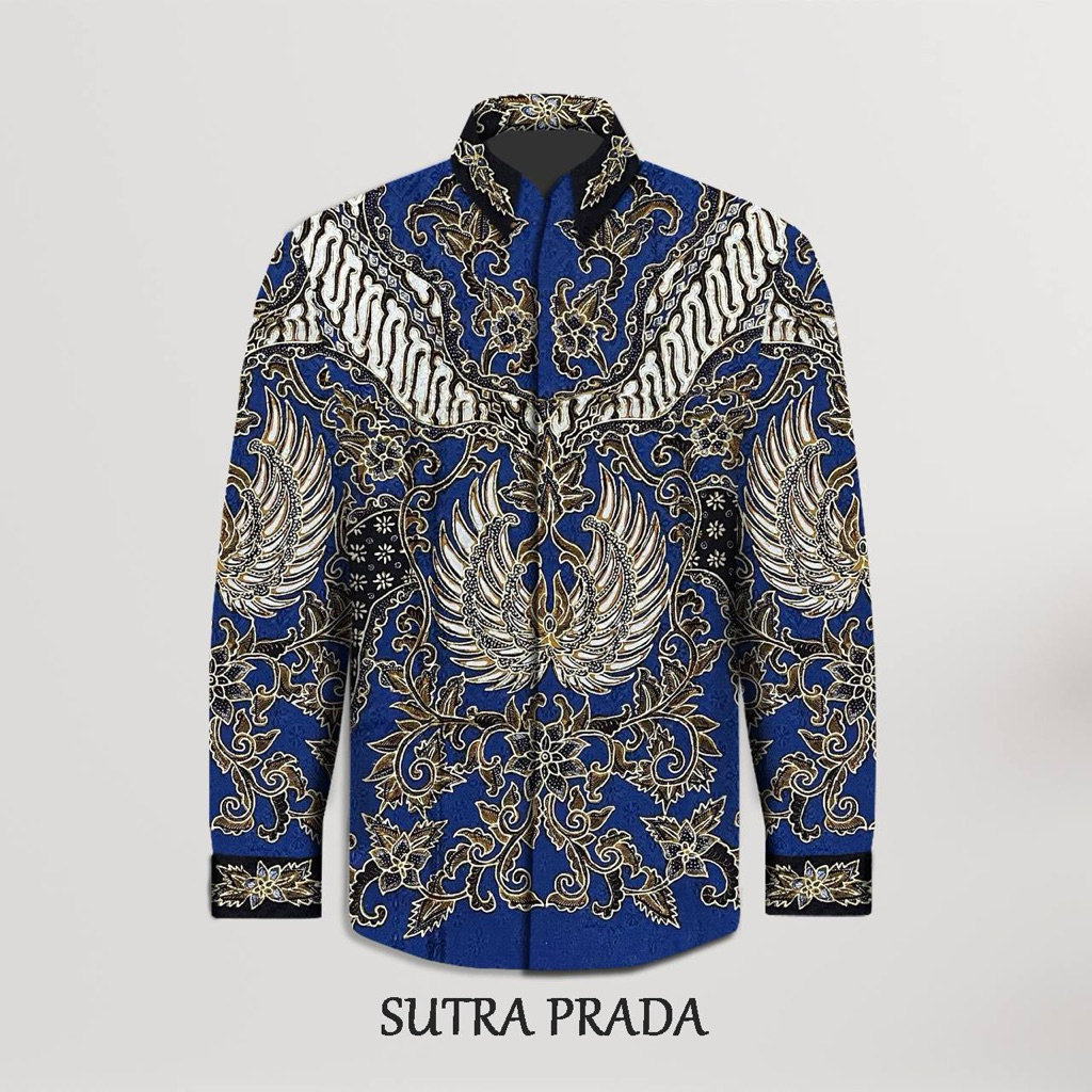 Bahan Kain Batik Sutra Atbm Baron Prada - Pola Kemeja Batik Pria Lengan Panjang