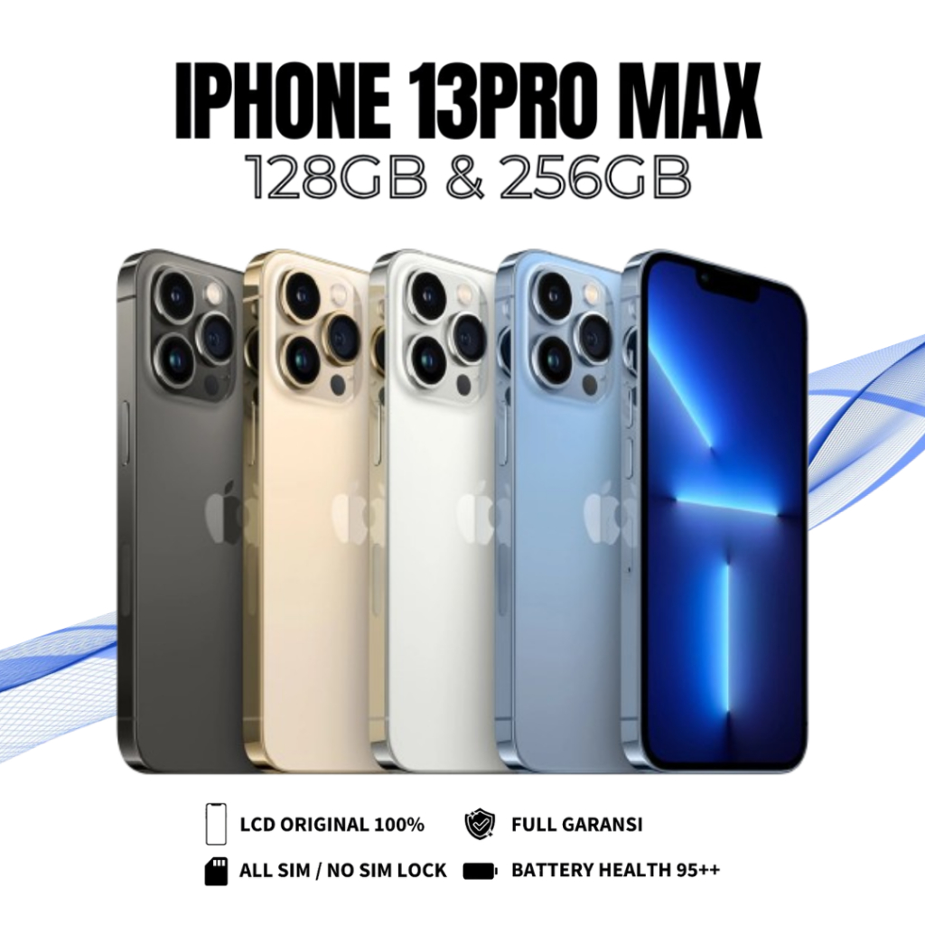 iPhone 13 Pro Max Second ex iBox | Fullset Mulus | IMEI Permanen | 12 Bulan Garansi | 128/256GB