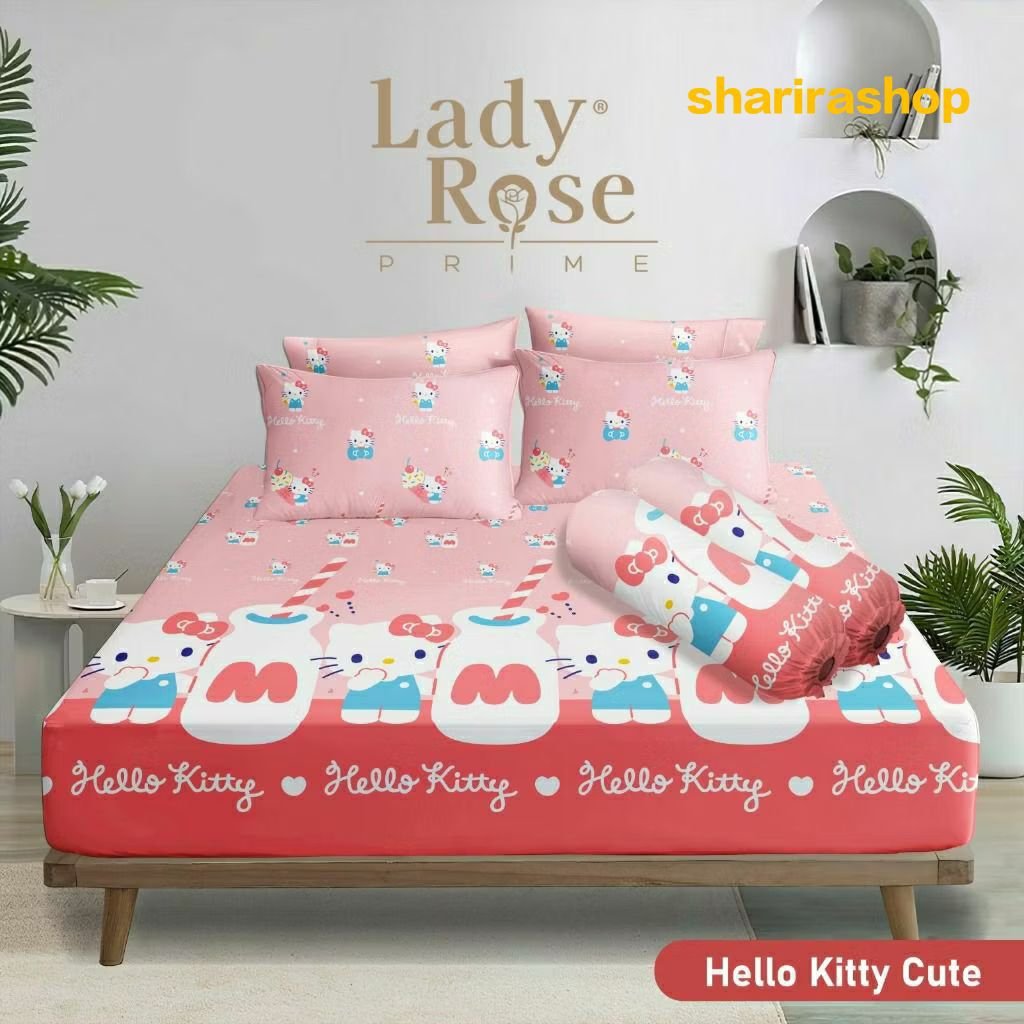 SPREI HELLO KITTY,SPREI DORAEMON, SREI KARAKTER, SPREI LADY ROSE MAKASSAR