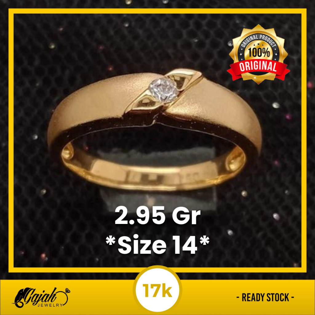 Cincin Emas 17K - Toko Emas Gajah - 2.95 Gram 1309