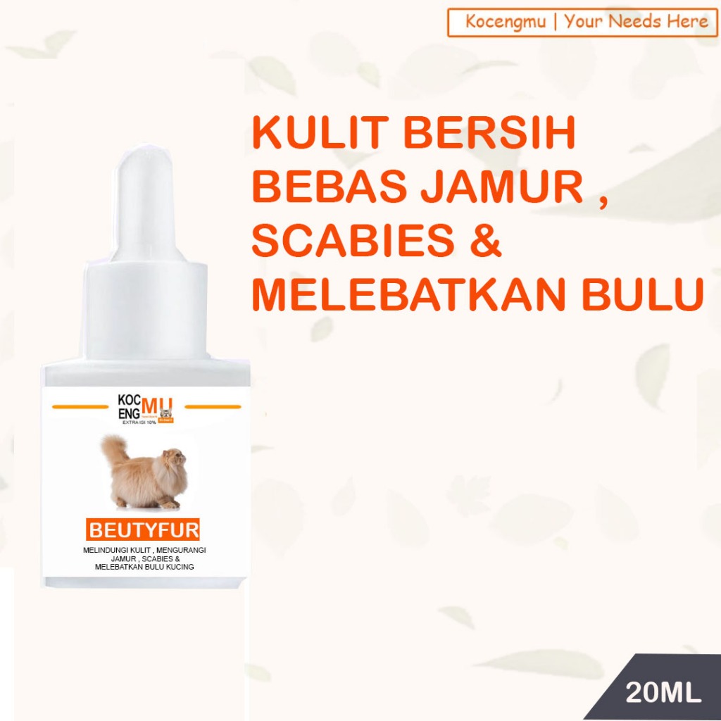 Vitamin Bulu Rontok Kucing Obat Bulu Rontok Kucing Tetes Kocengmu (5ml