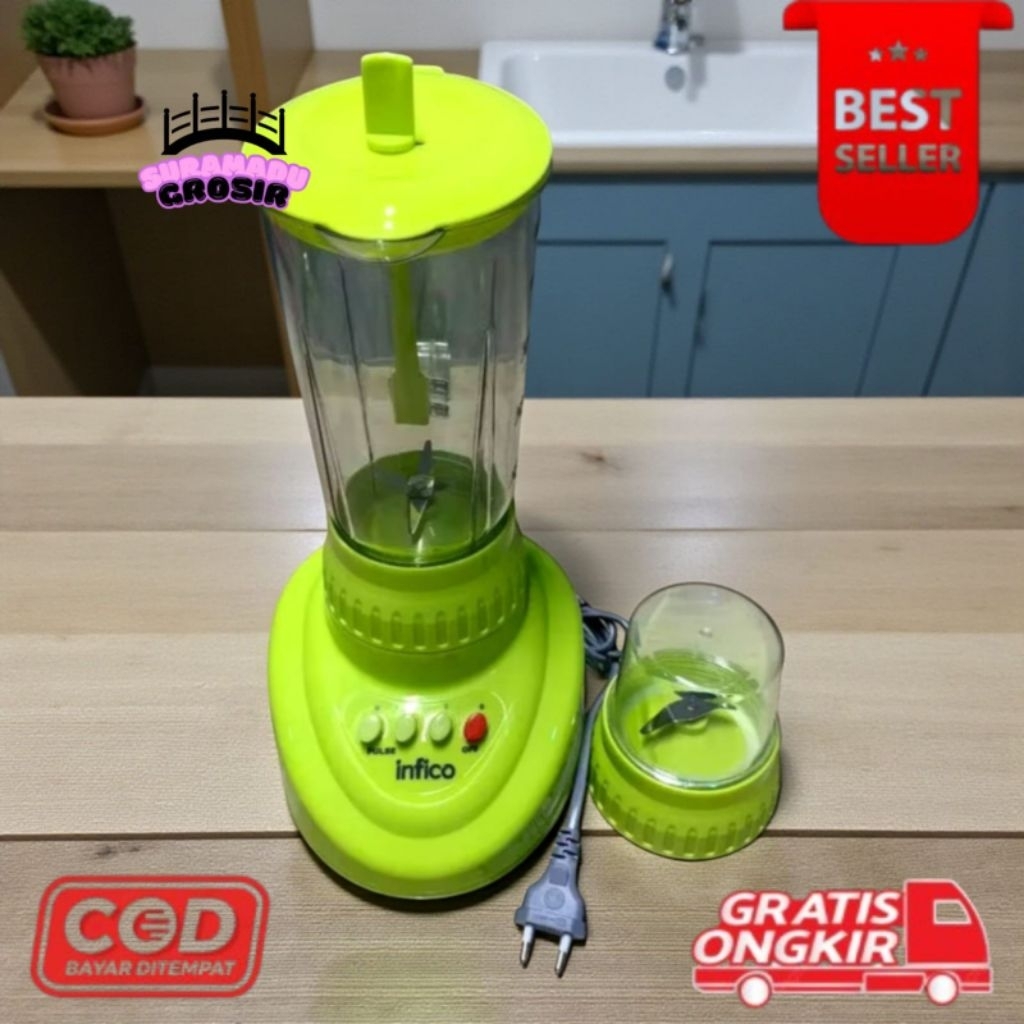 [SG] Blender Infico 2 in 1 Fusion IBL-230 plastik & Versa IBL-230K kaca kapasitas 1.2 Liter