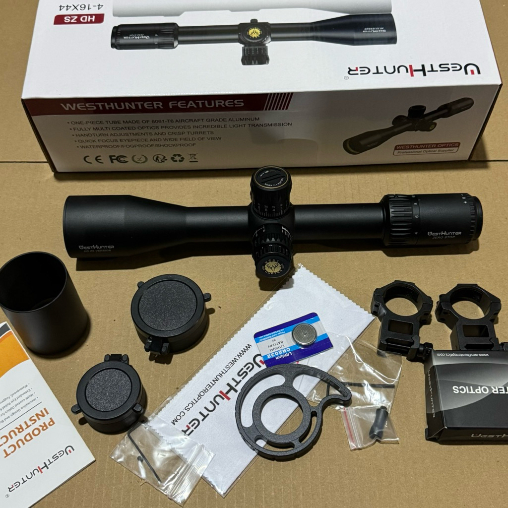 Telescope westhunter HD ZS 4-16x44 SFIR FFP zero stop