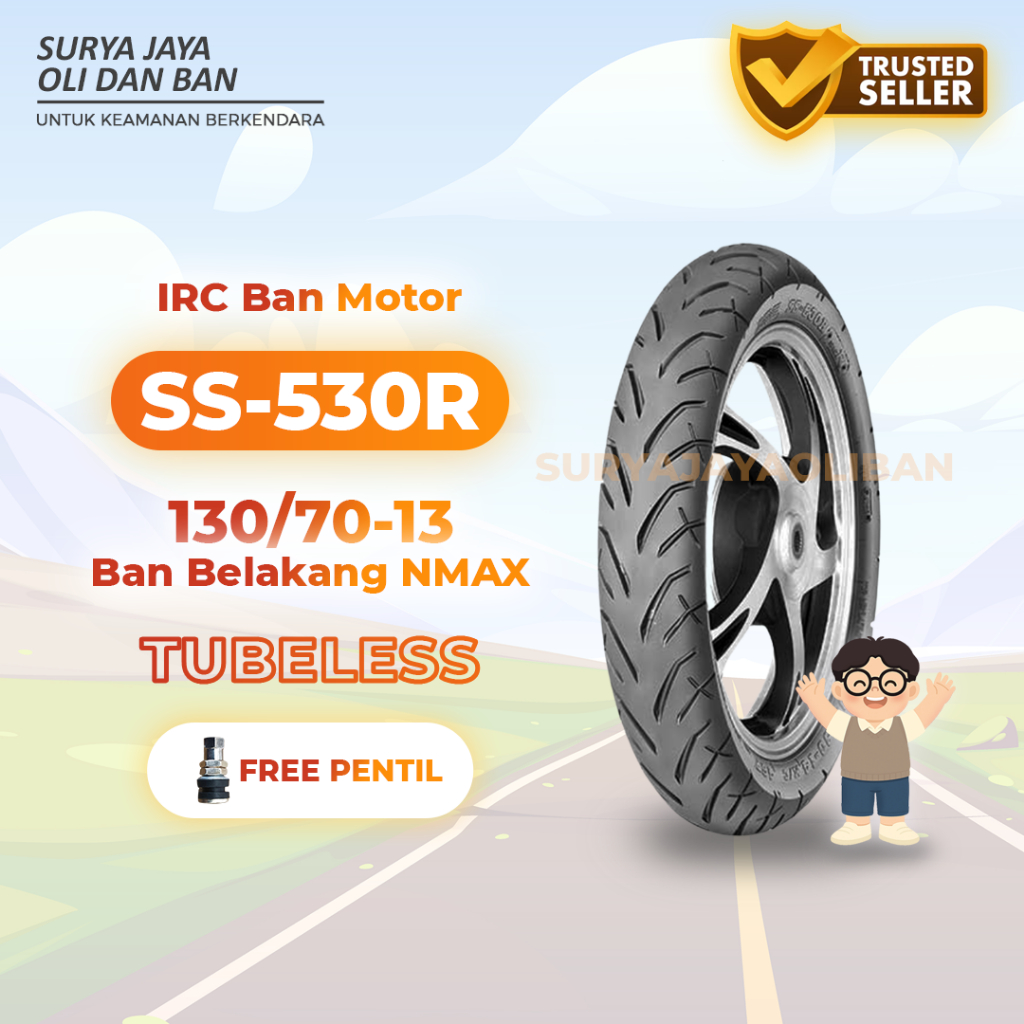 Ban Luar IRC SS-560R 130/70-13 / Ban Belakang Sepeda Motor Nmax 100% Original Baru