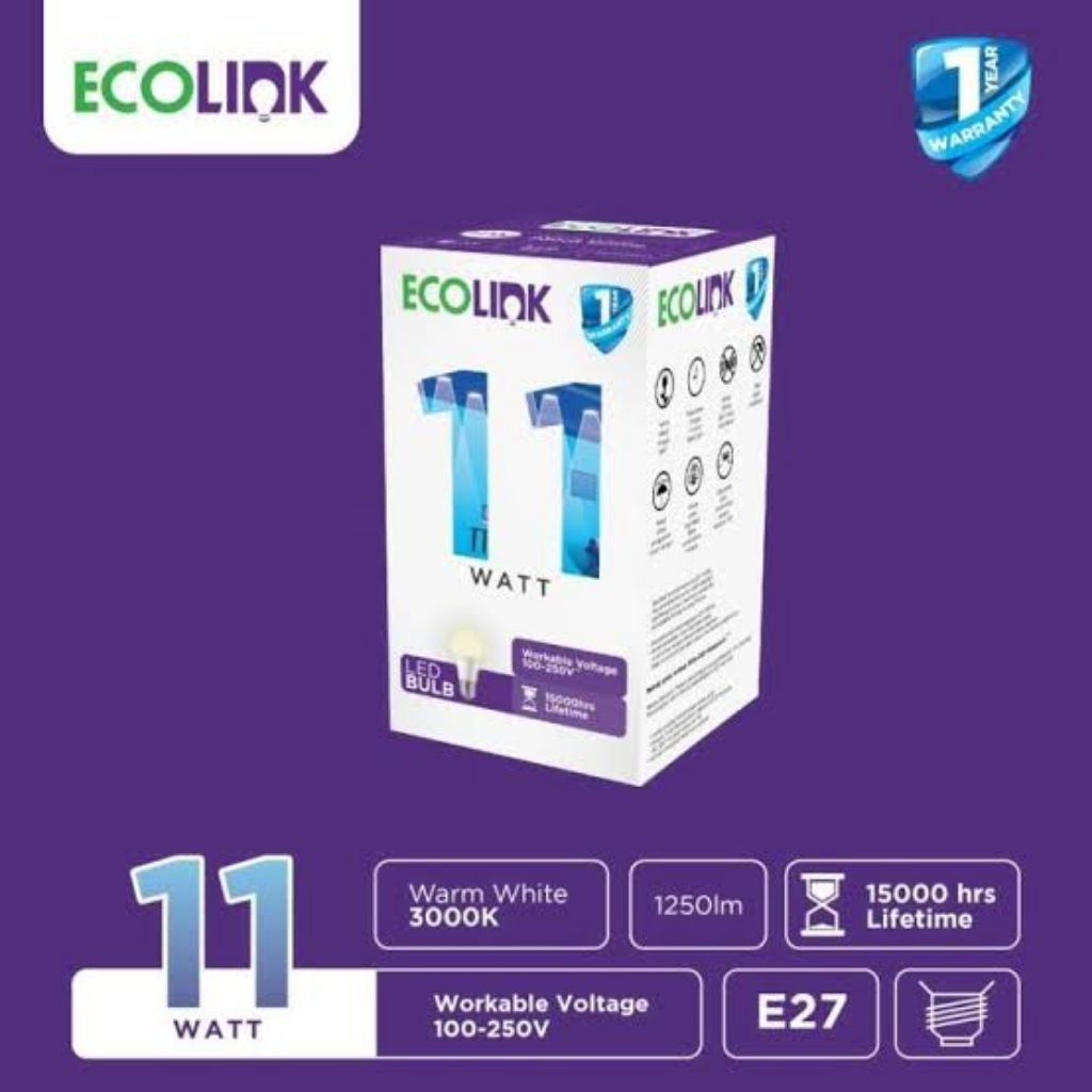 lampu led 11w/ecolink 11w/lampu led ecolink 11w